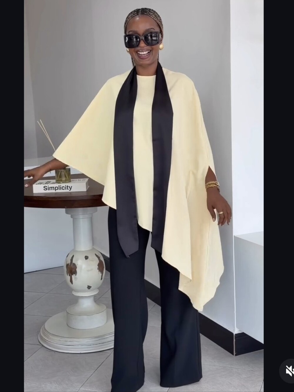 ZARA ASYMMETRIC SCARF BLOUSE